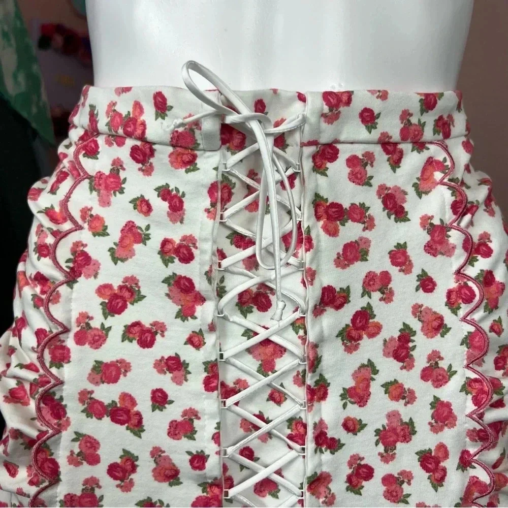 For Love & Lemons Baby Blooms Mini Skirt